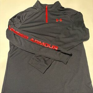 Under Armour Youth Black Pullover with Red Details